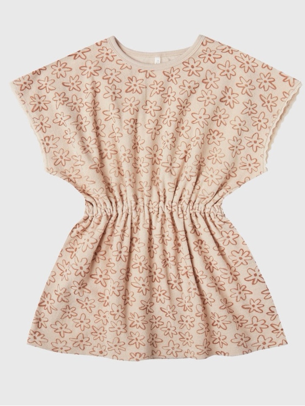 Rylee + Cru Flower Outline Kaftan Dress size 6-7 years
